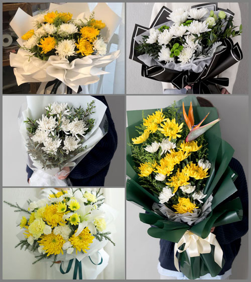 广东肇庆市广宁县五和镇江布村白事花束代送